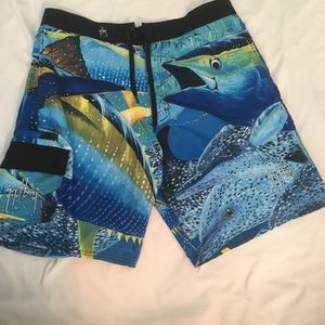 Guy Harvey Mens swim trunks size 36